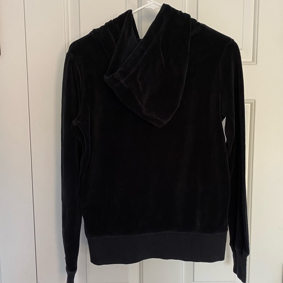 H&M Black Velour Hoodie size Small - Picture 2 of 5